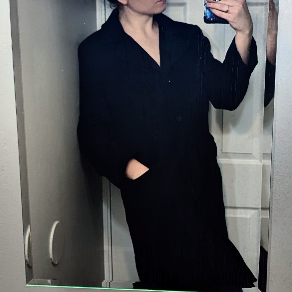 Women's Regency New York 14 Cashmere Wool Blend Coat Black